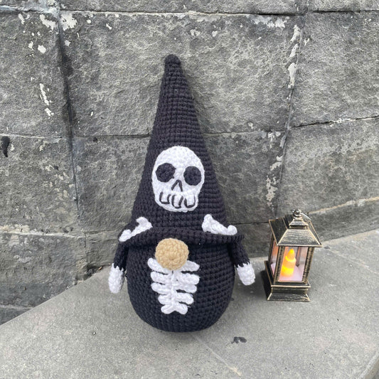 Handmade Crochet Creepy Halloween Skull Skeleton Plush