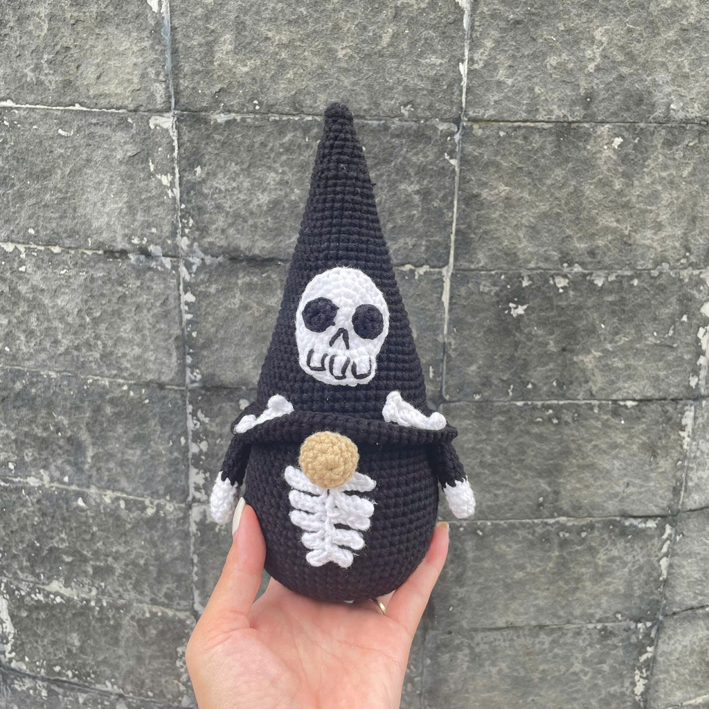 Handmade Crochet Creepy Halloween Skull Skeleton Plush