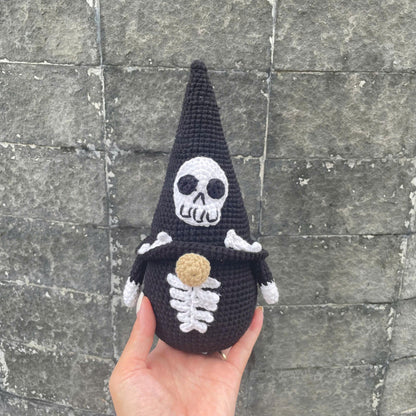 Handmade Crochet Creepy Halloween Skull Skeleton Plush