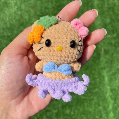 Crochet Hello Kitty in Bikini Keychain