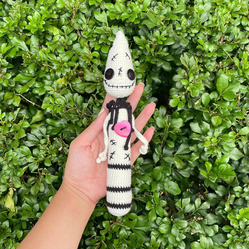 Handmade Crochet Spooky Halloween Candle