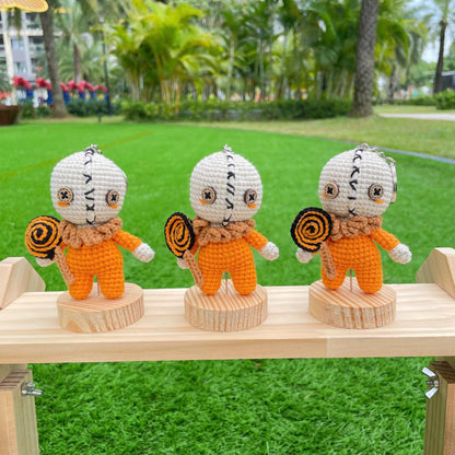 Handmade Crochet Spooky Halloween Sam Doll Keychain