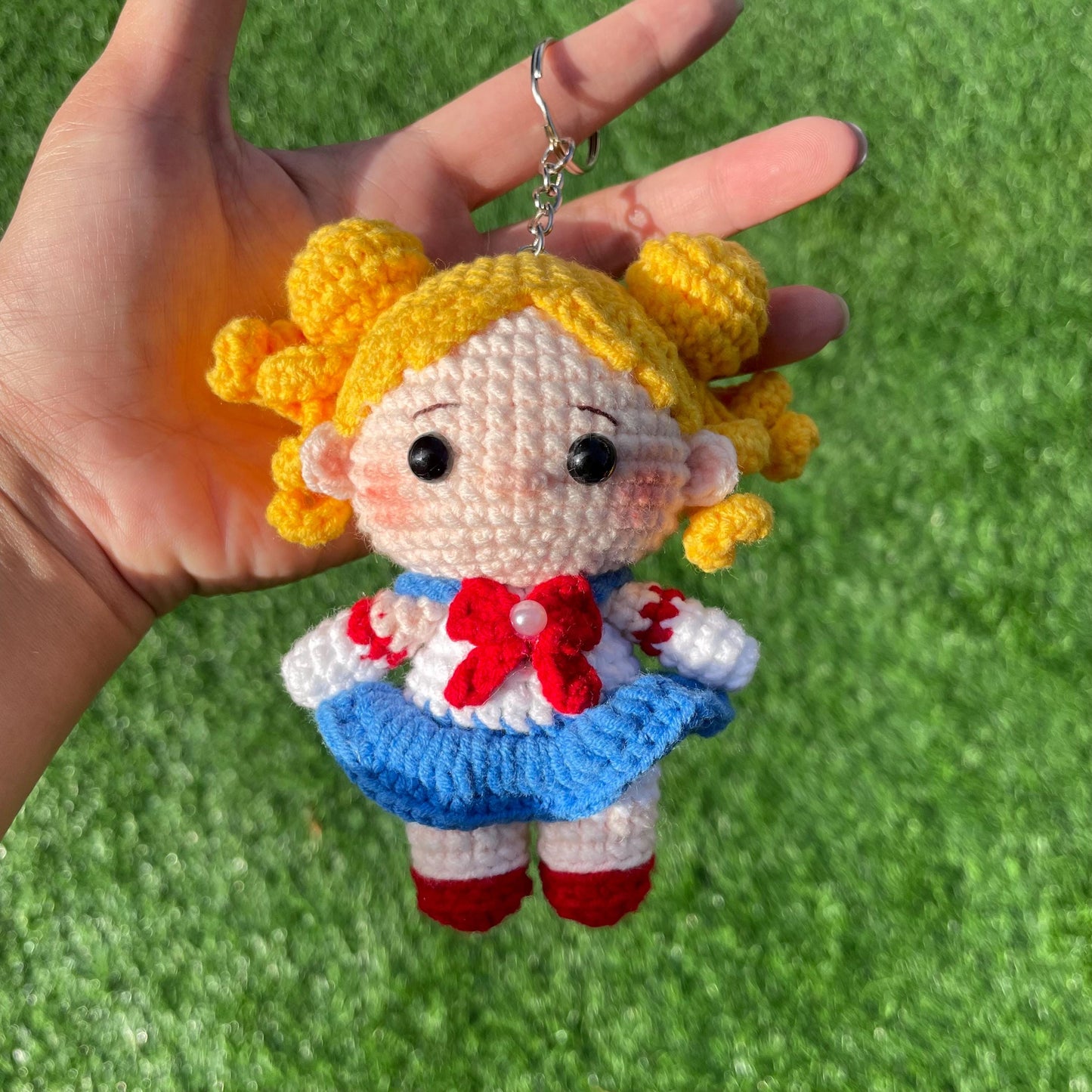 Handmade Crochet Sailor Moon Keychain