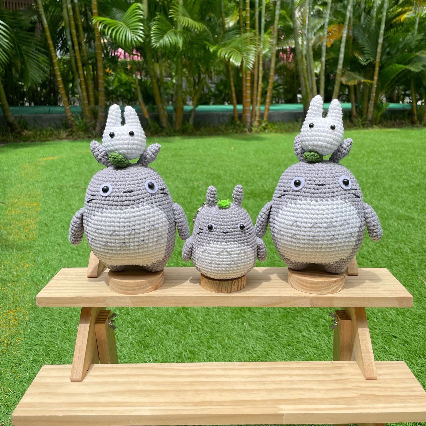 Handmade Crochet Ghibli Totoro Keychain