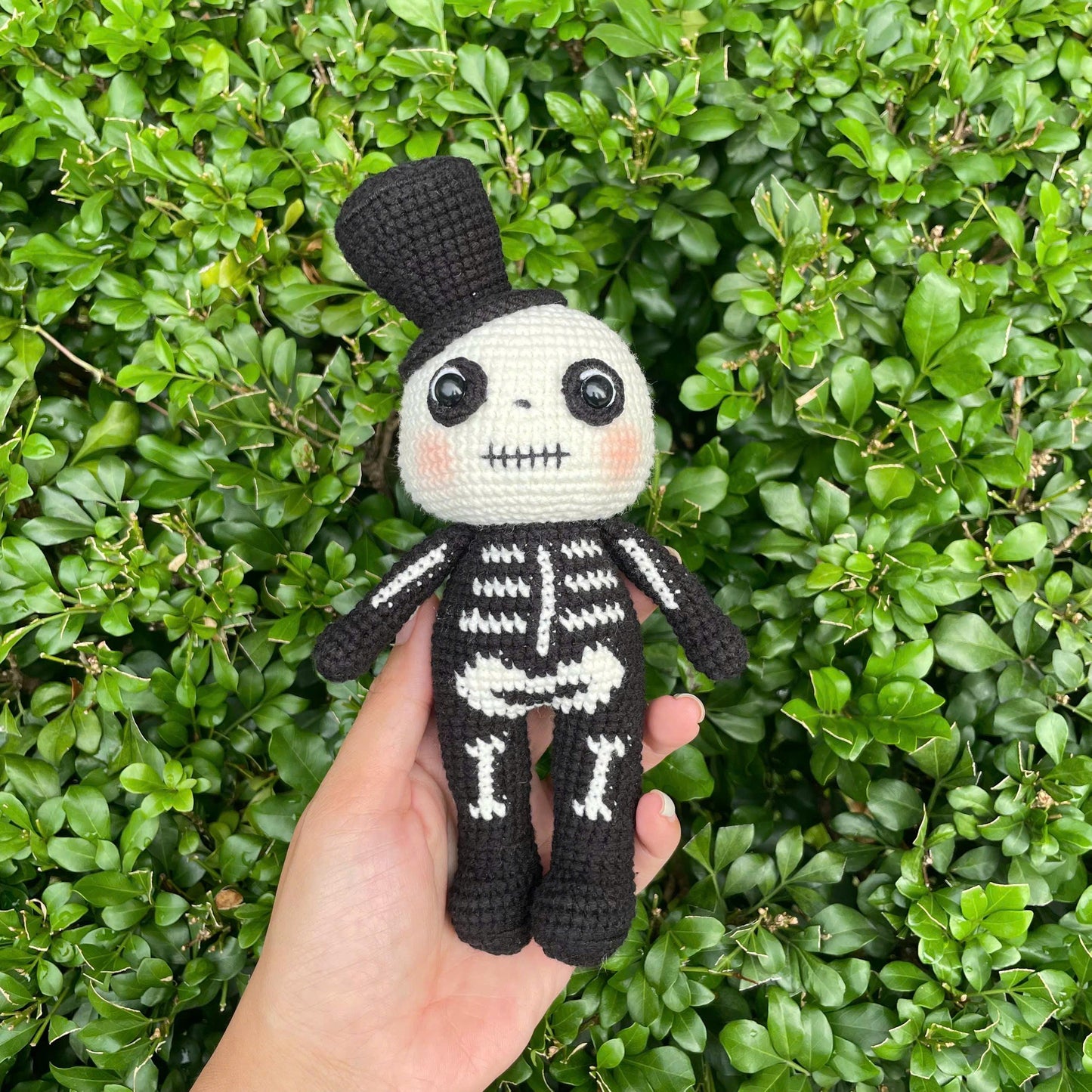 Handmade Crochet Skeleton Doll