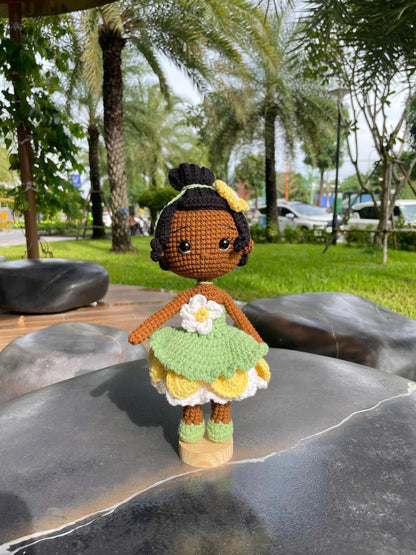 Handmade Crochet Tiana Princess Doll
