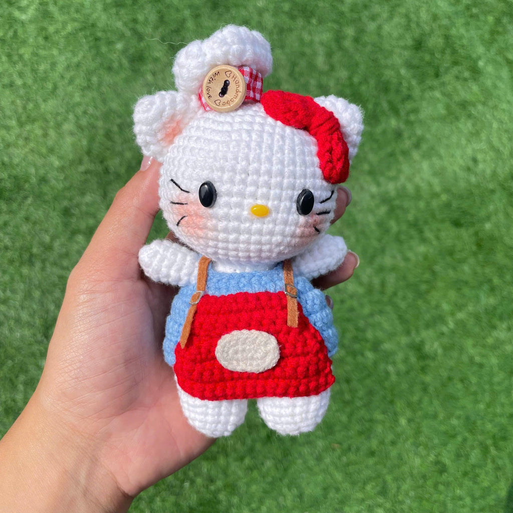 Handmade Crochet Hello Kitty Doll