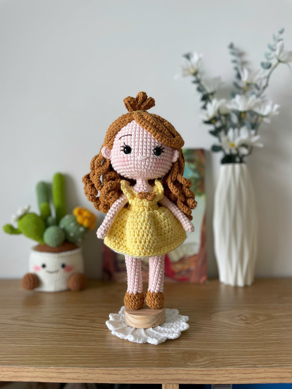 Handmade Crochet Belle Princess Beauty and the Beast Doll