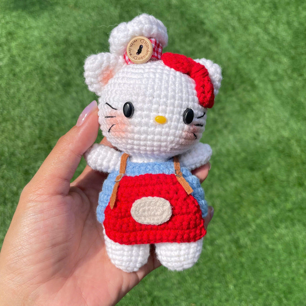 Handmade Crochet Hello Kitty Doll
