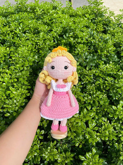 Handmade Crochet Cinderella Princess Doll
