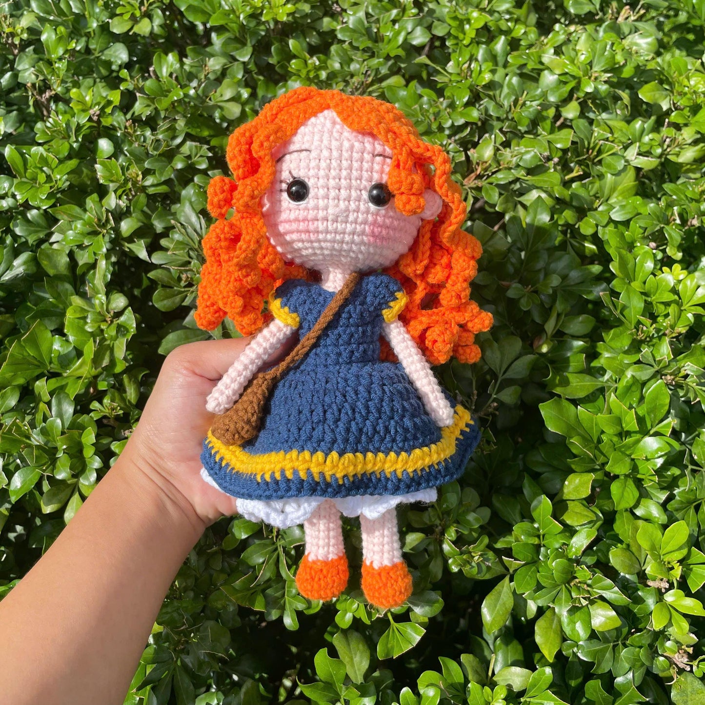 Handmade Crochet Merida Princess Doll