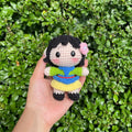 Handmade Crochet Mulan Princess Keychain