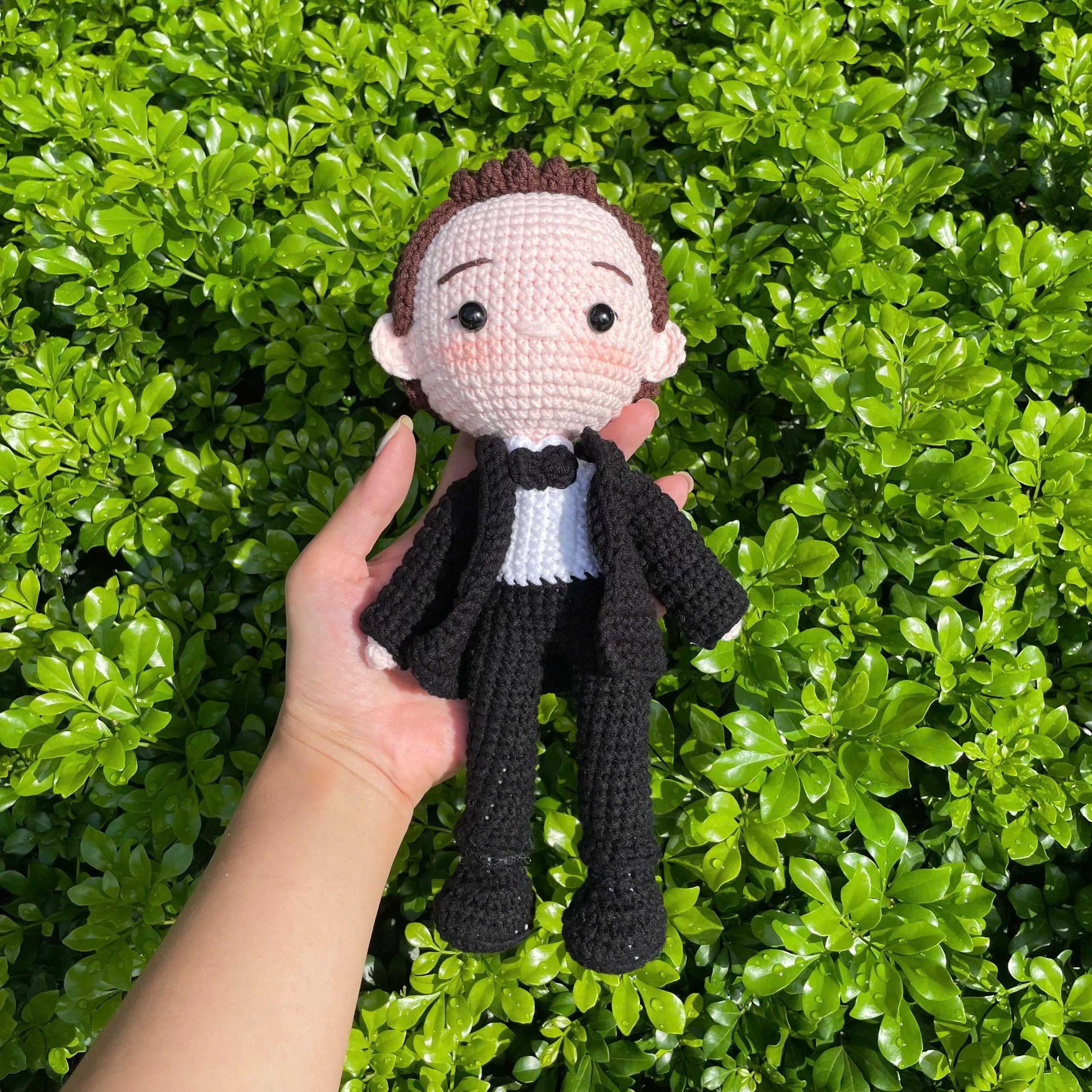 Handmade Crochet Wedding Couple - Bride and Groom Dolls