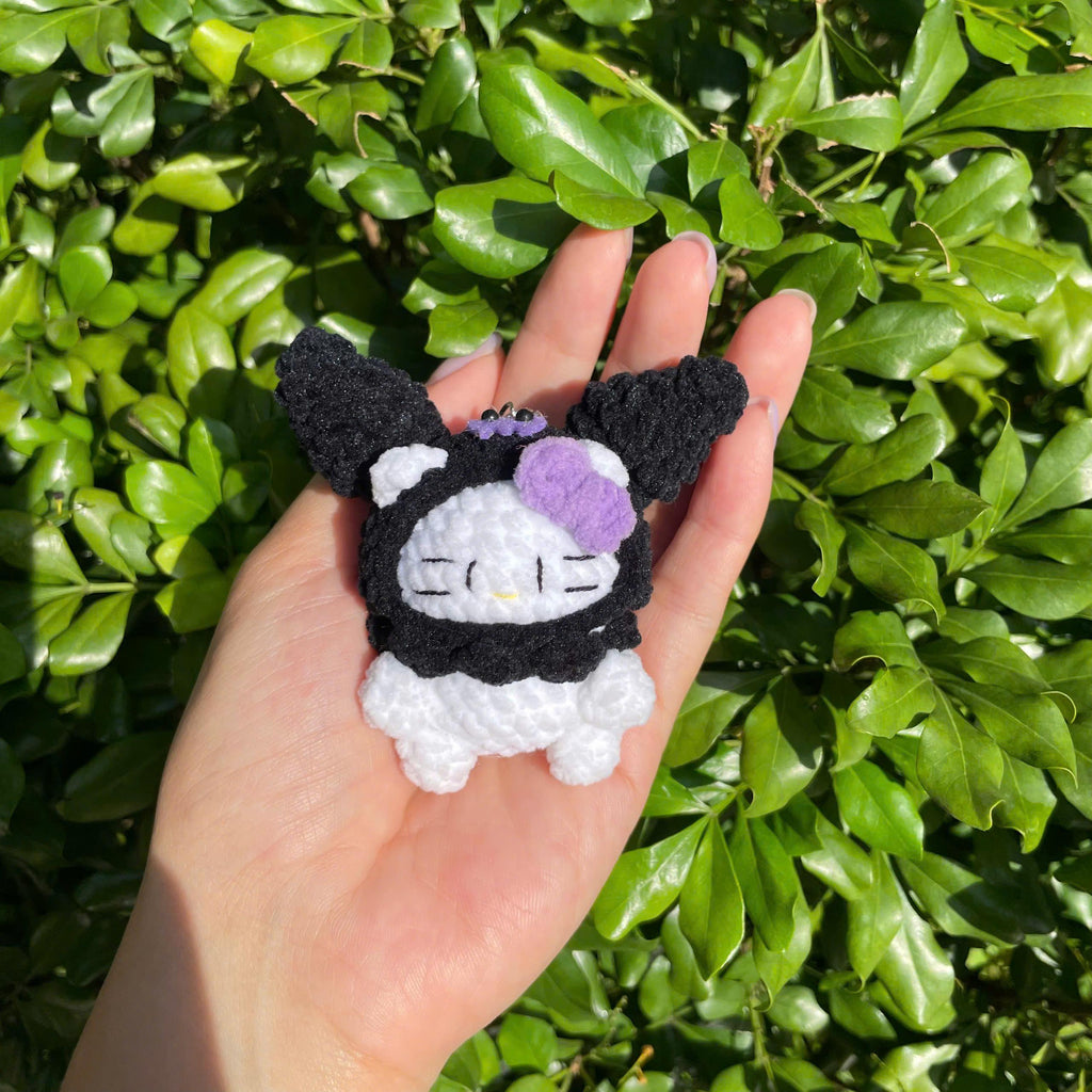 Handmade Crochet Hello Kitty Keychain