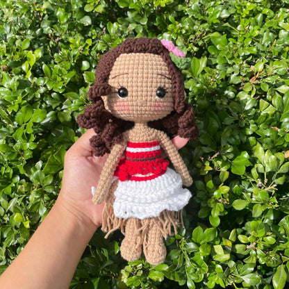 Handmade Crochet Moana Princess Doll