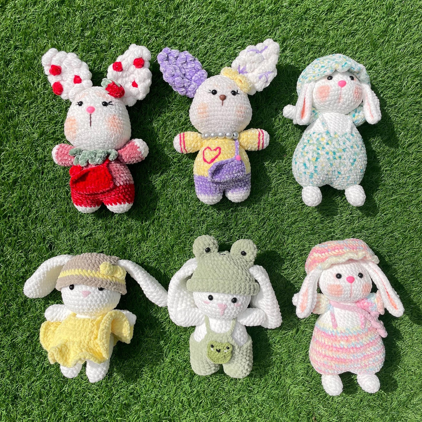 Handmade Crochet Big Bunny Plushies