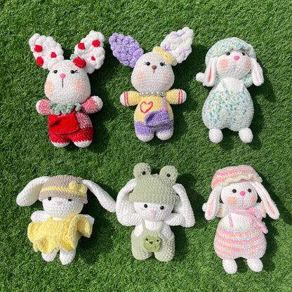 Handmade Crochet Big Bunny Plushies