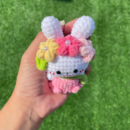 Handmade Crochet Bunny Rabbit Keychain