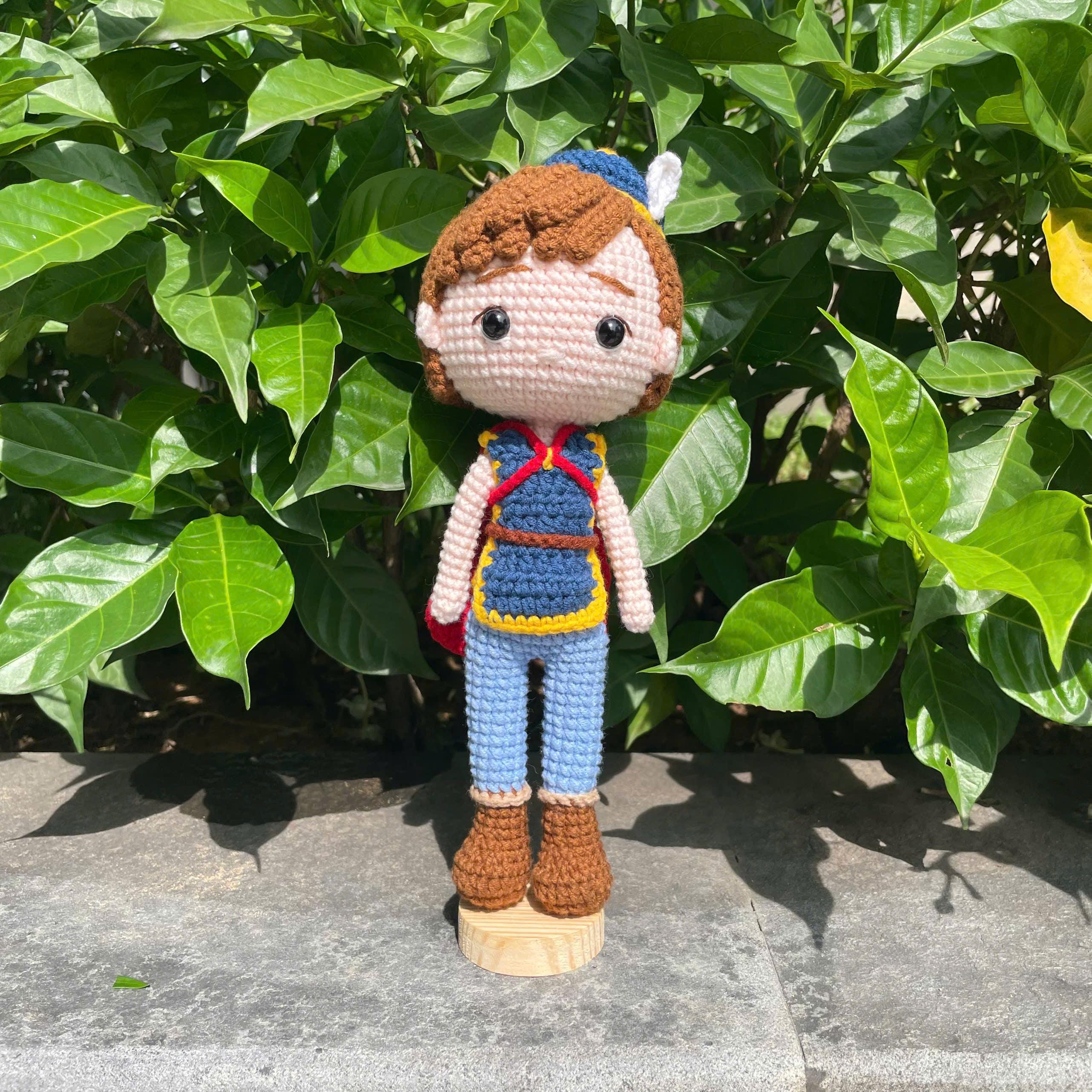 Handmade Crochet Snow White Prince Doll