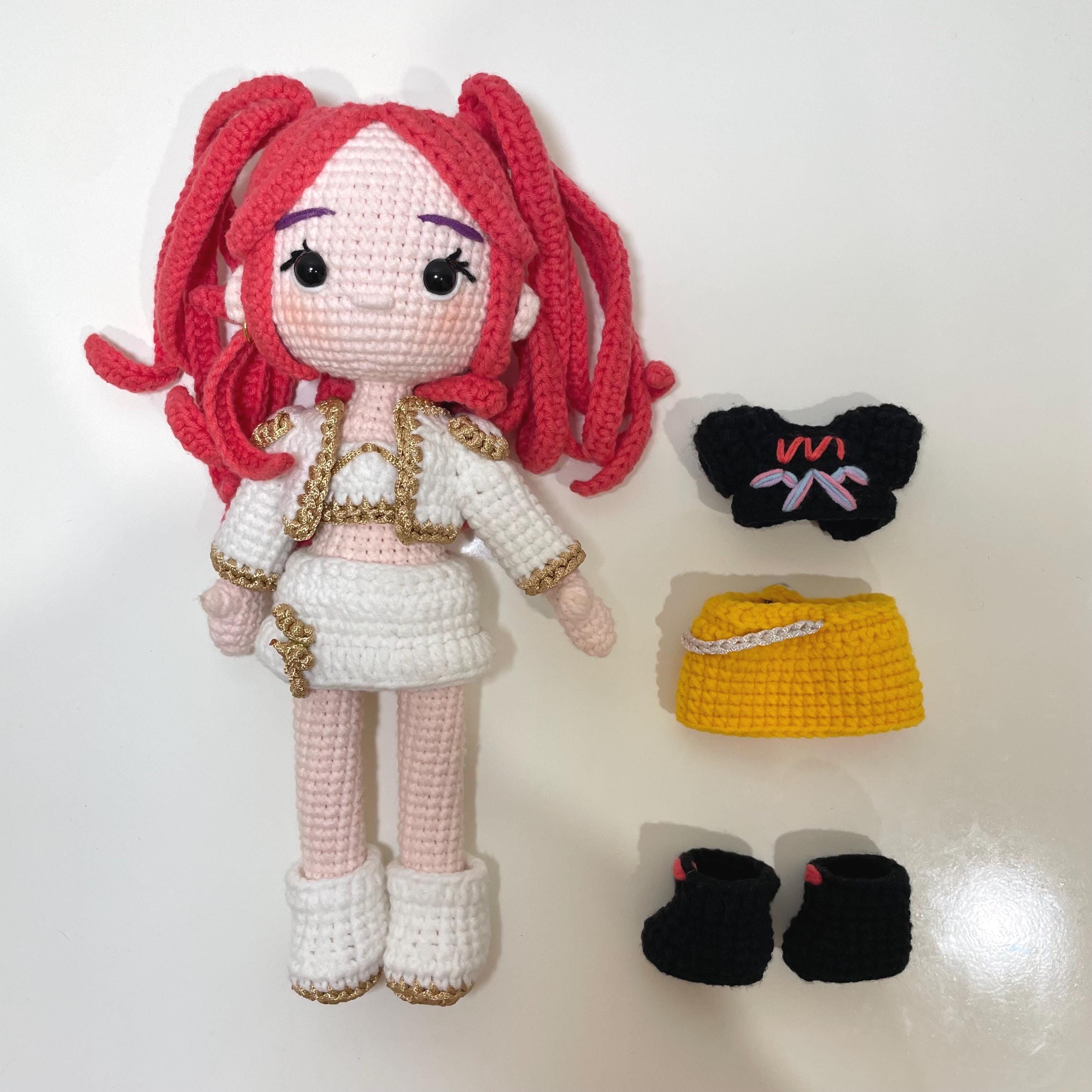Handmade Crochet Huntrix Doll, KPop Demon Hunters