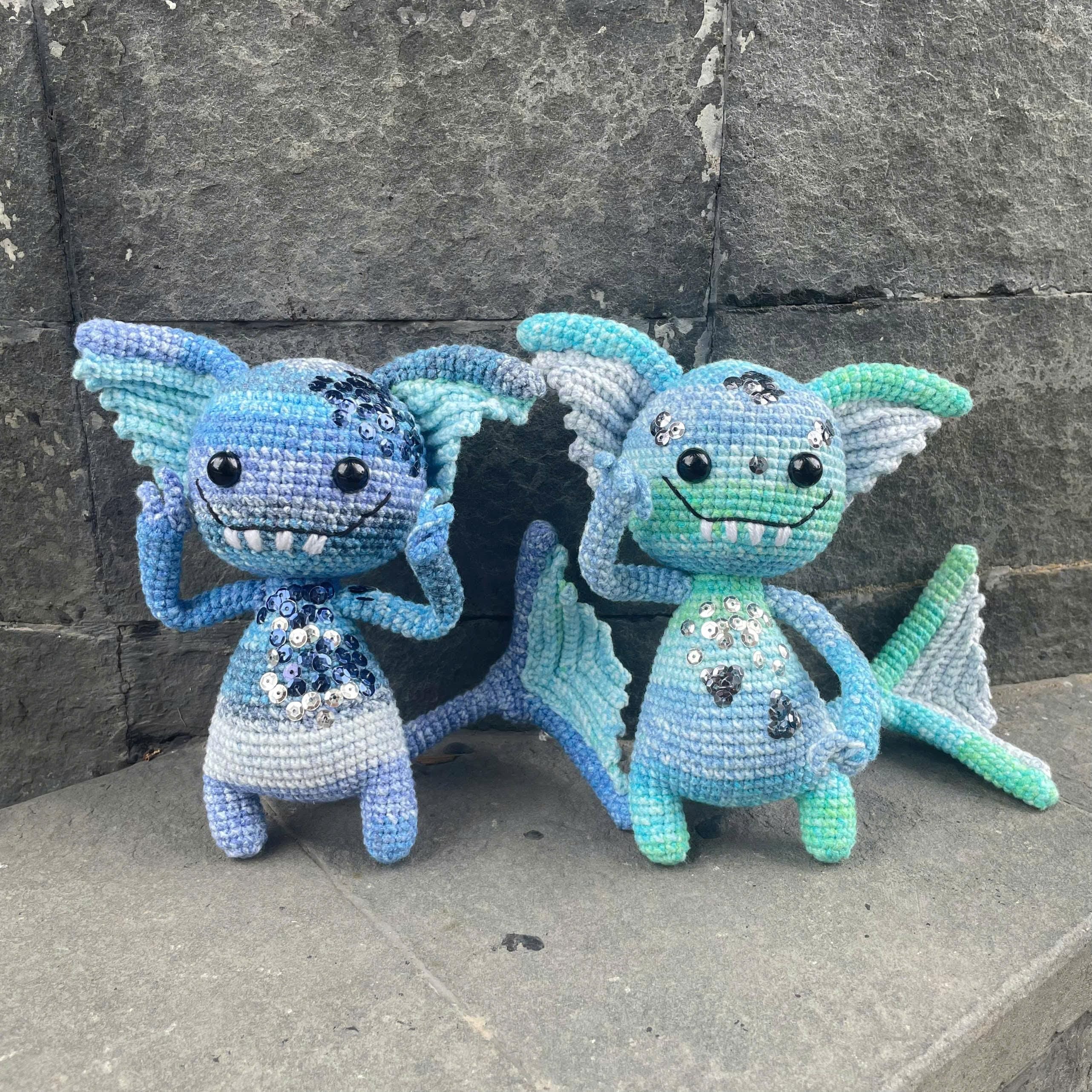 Handmade Crochet Halloween Spooky Mermaid Doll