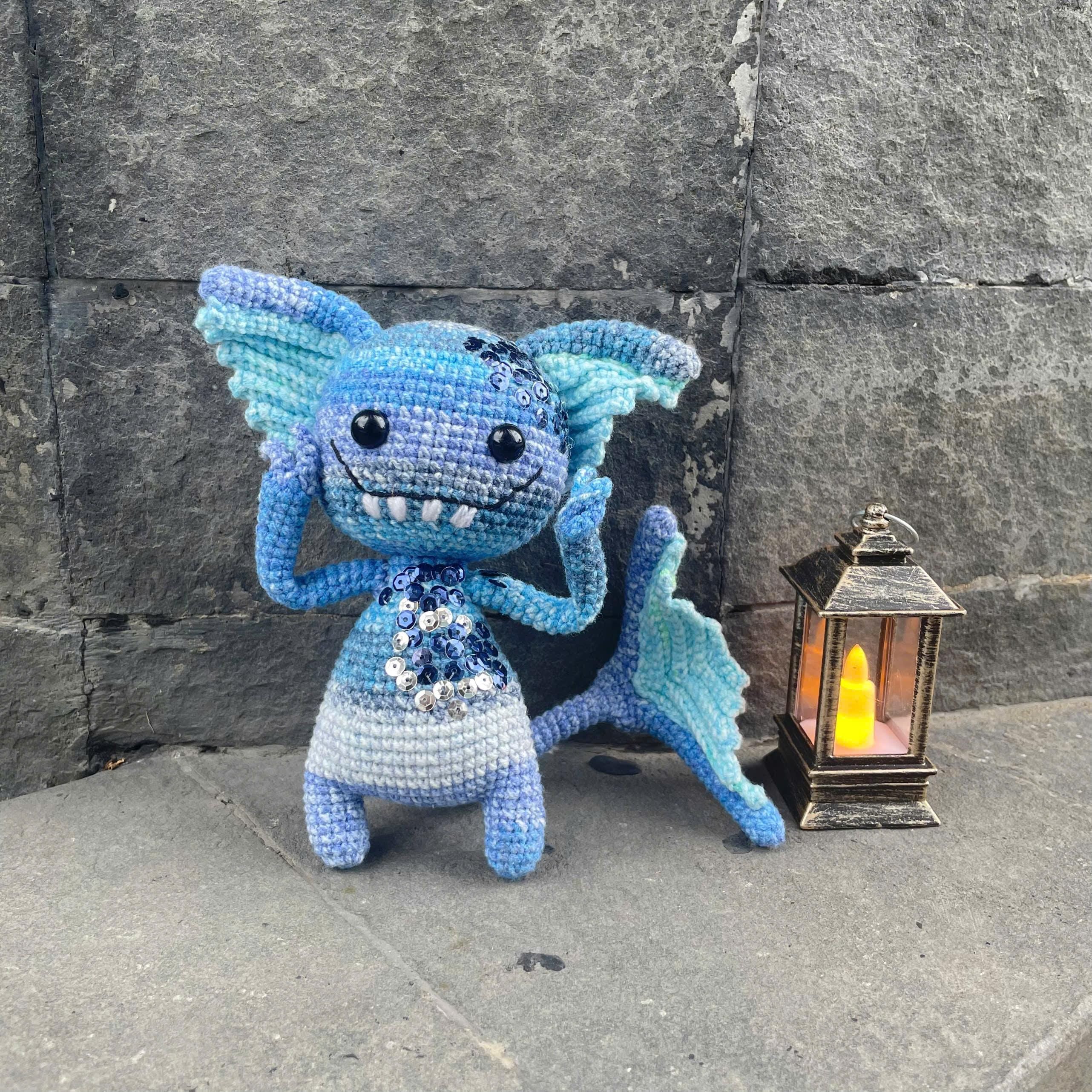 Handmade Crochet Halloween Spooky Mermaid Doll