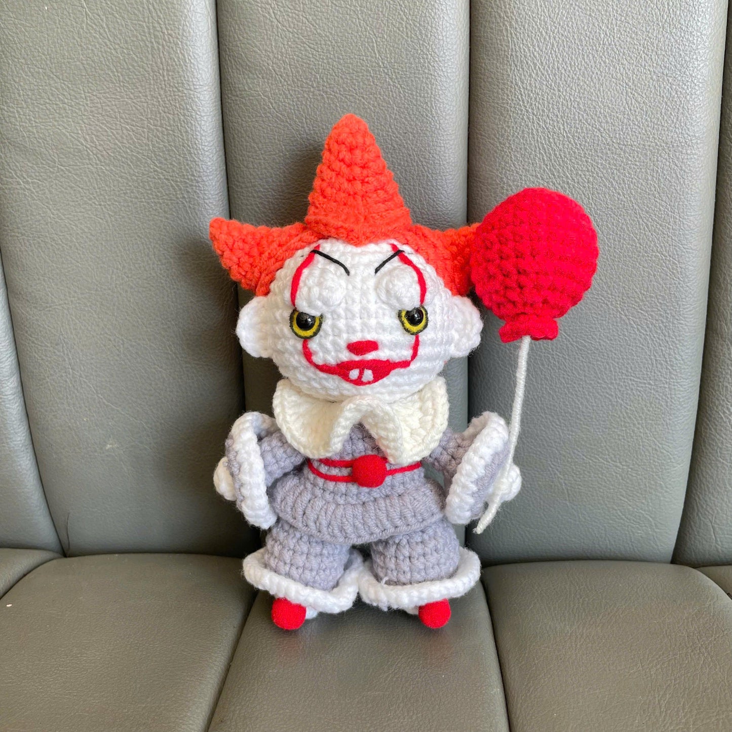 Handmade Crochet Pennywise IT Doll