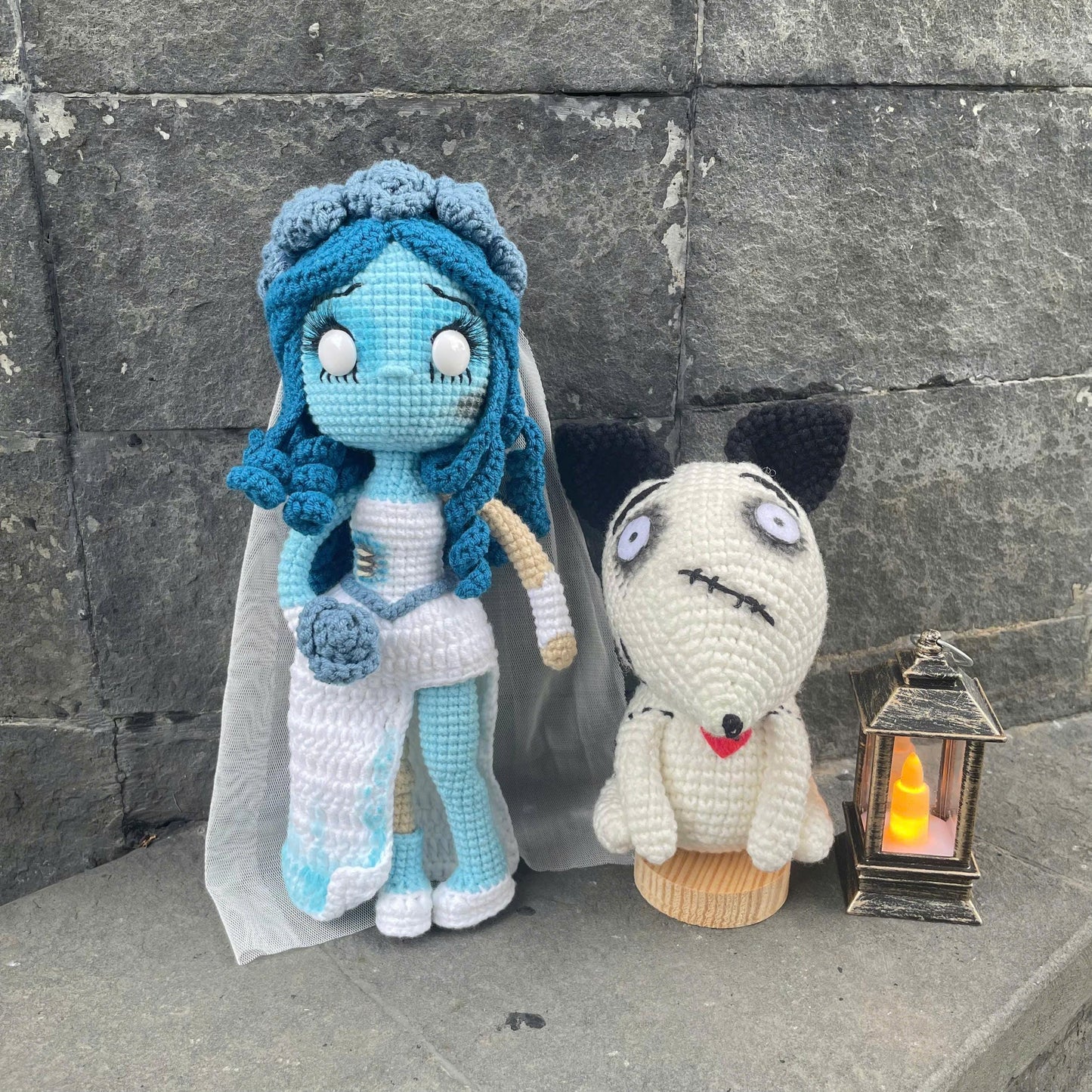 Handmade Crochet Corpse Bride Doll