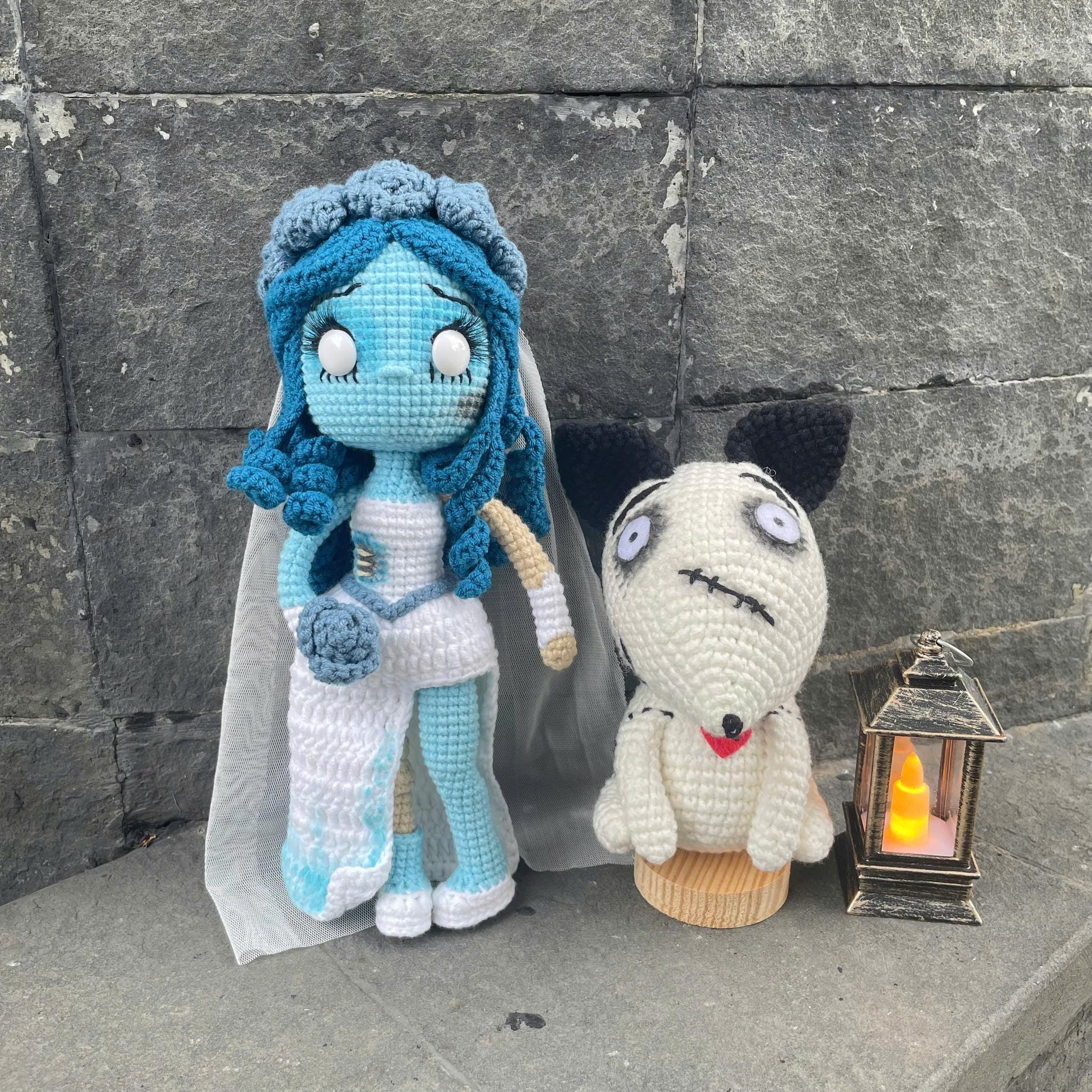 Handmade Crochet Corpse Bride Doll
