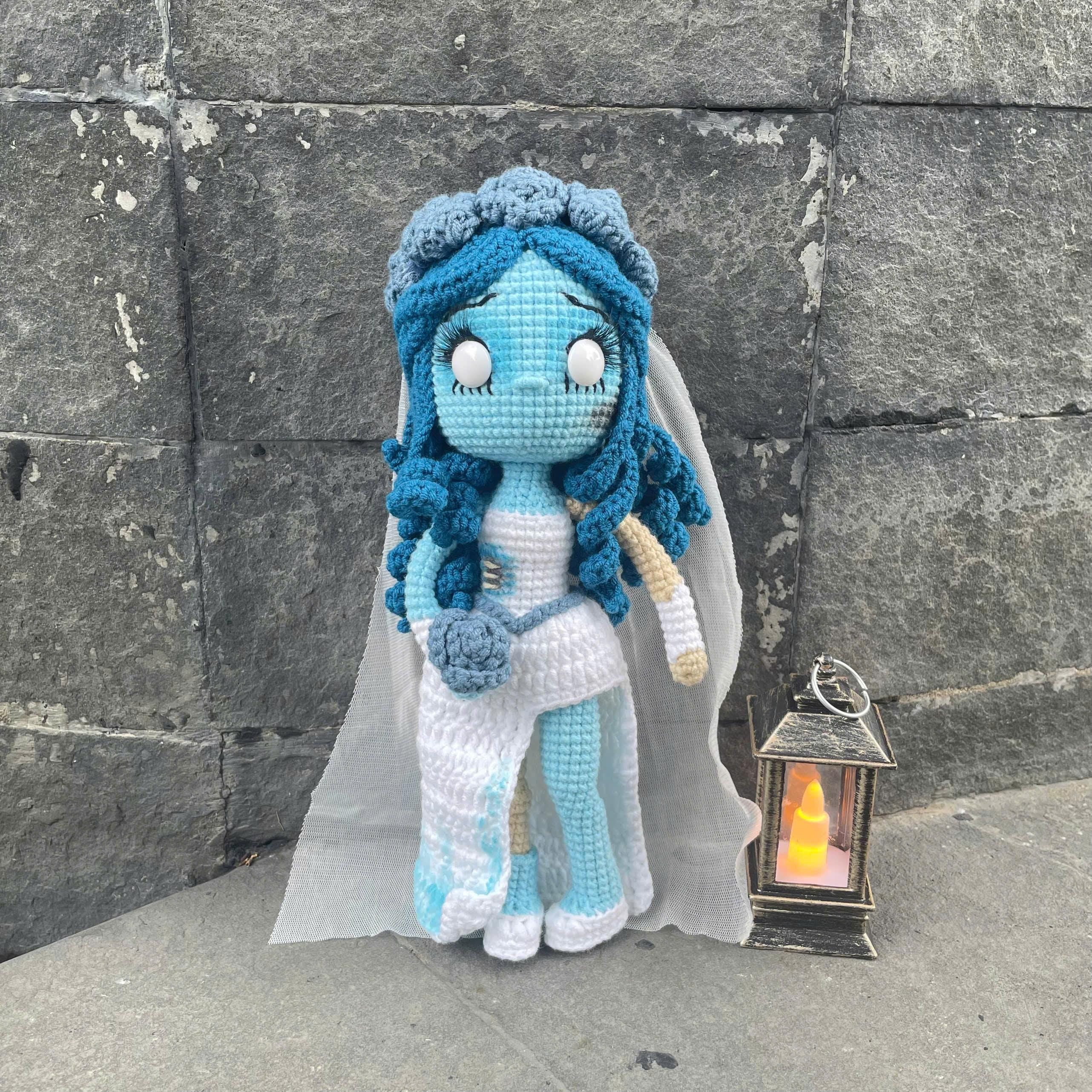 Handmade Crochet Corpse Bride Doll