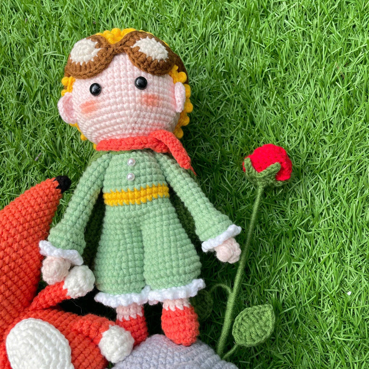 Handmade Crochet Little Prince Doll