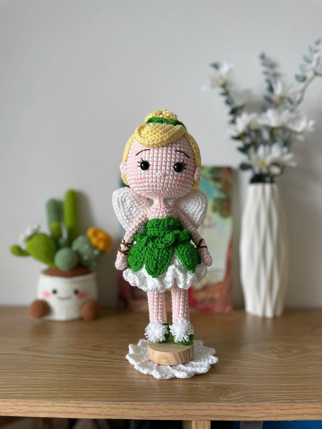 Handmade Crochet Tinker Bell Doll