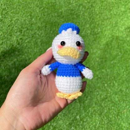 Handmade Crochet Donald Duck Couple Keychain