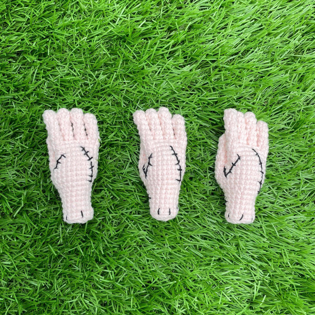 Handmade Crochet Spooky Halloween Thing Hand Keychain