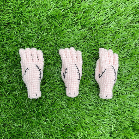 Handmade Crochet Spooky Halloween Thing Hand Keychain