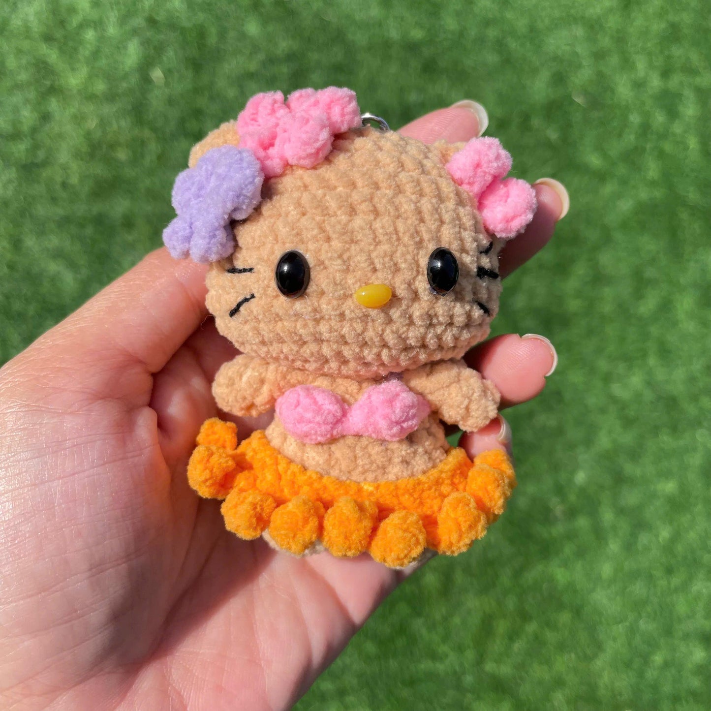 Crochet Hello Kitty in Bikini Keychain