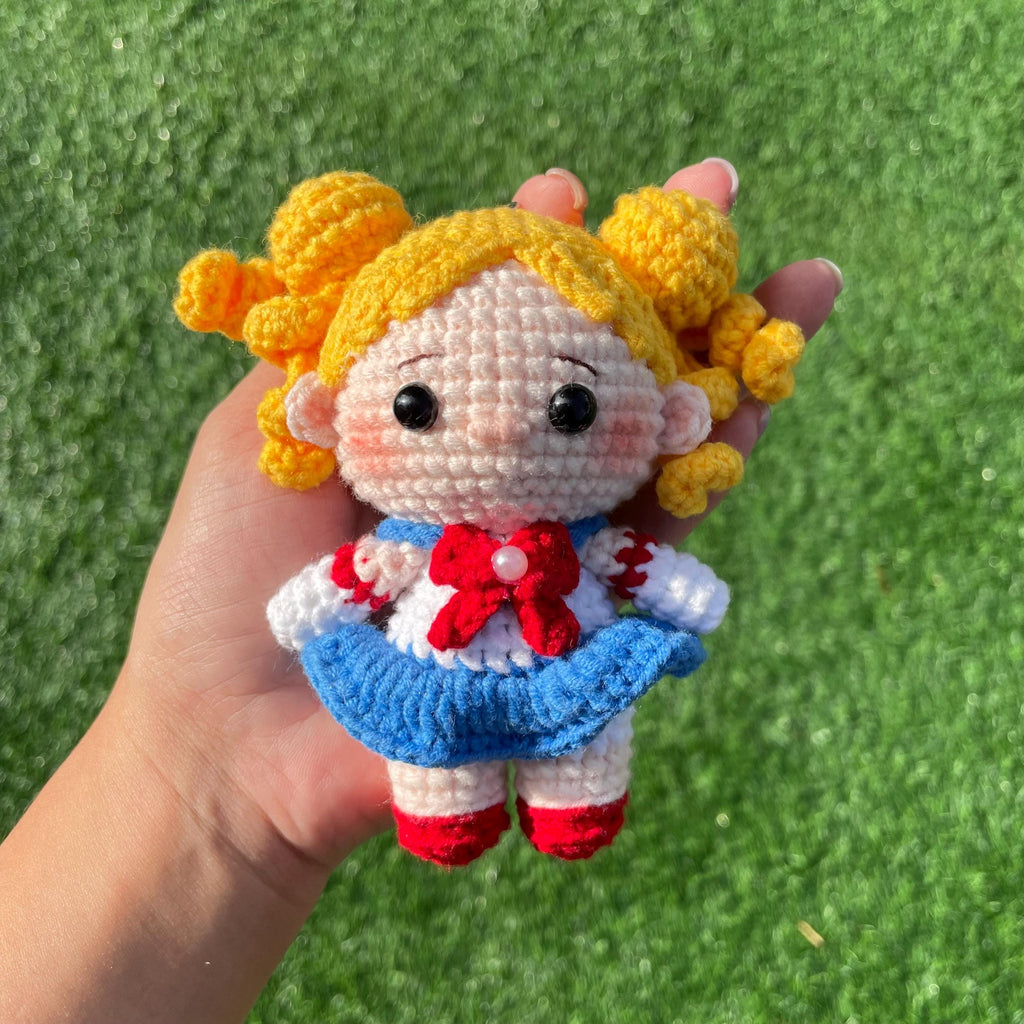Handmade Crochet Sailor Moon Keychain