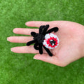 Handmade Crochet Creepy Halloween Spider Keychain