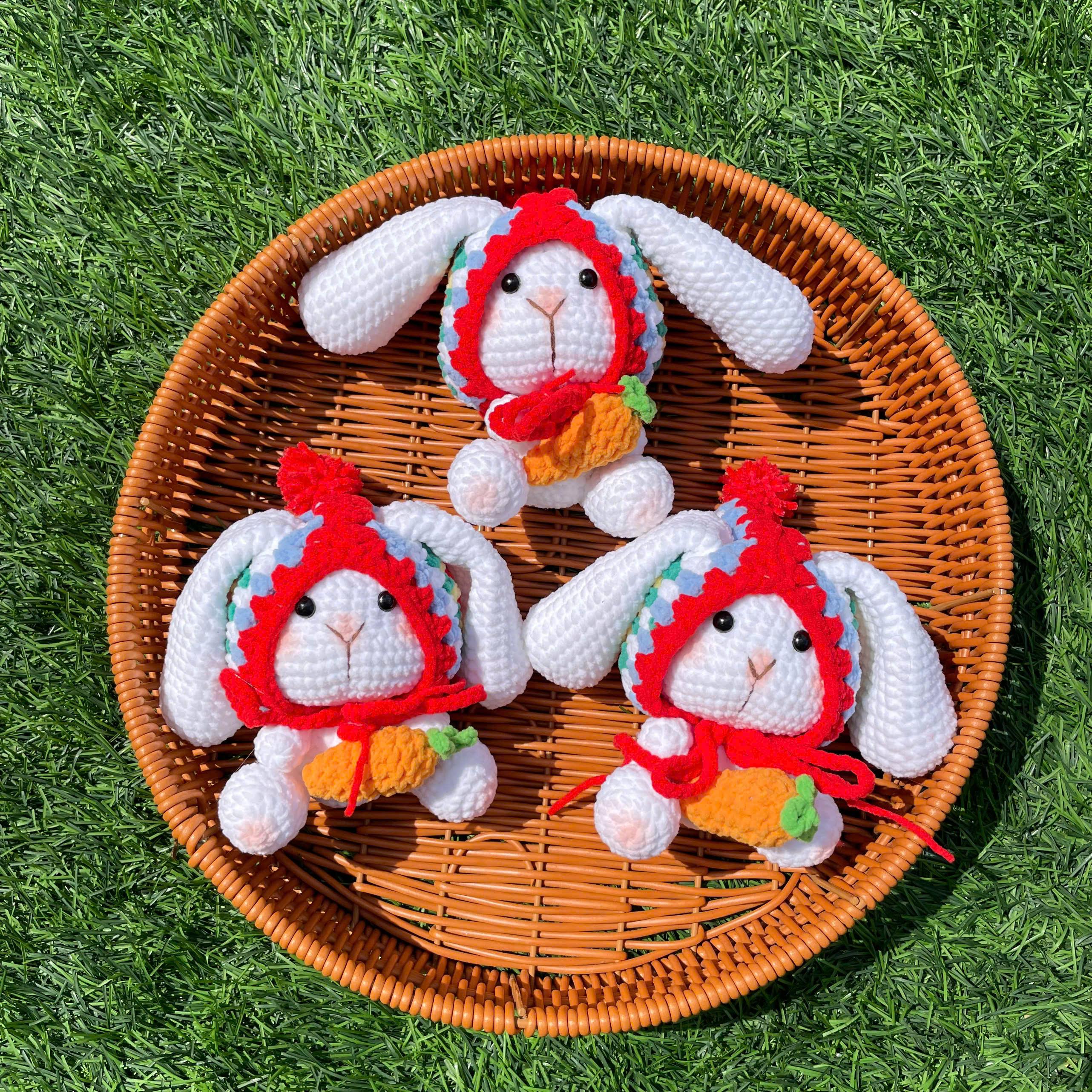 Handmade Crochet Bunny Keychain