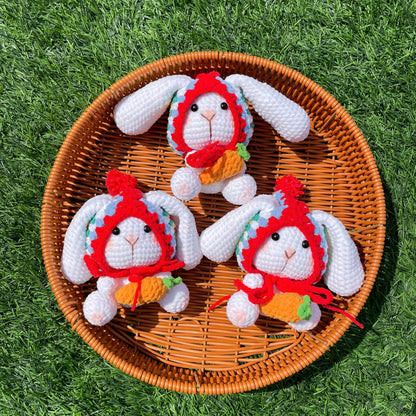 Handmade Crochet Bunny Keychain