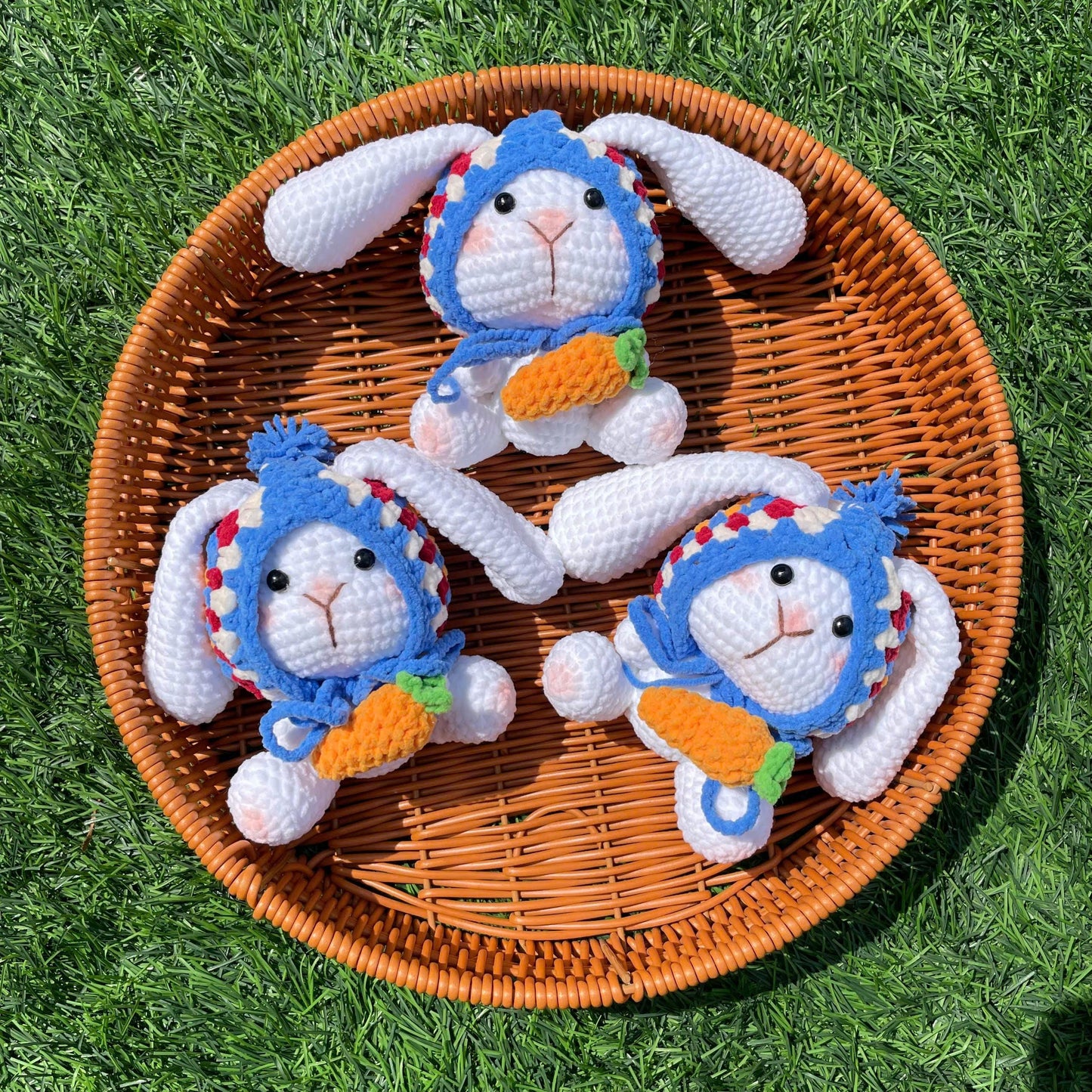 Handmade Crochet Bunny Keychain