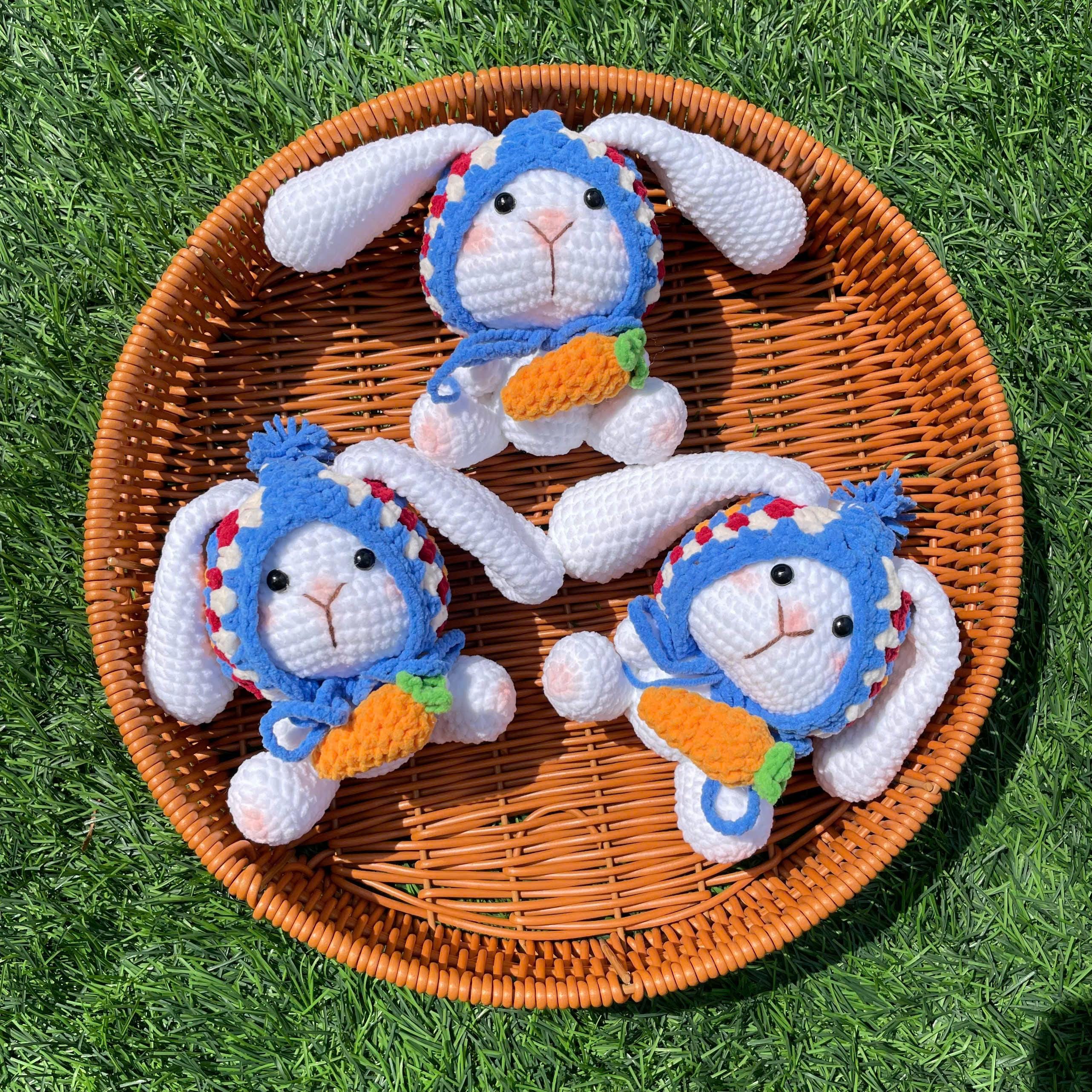 Handmade Crochet Bunny Keychain