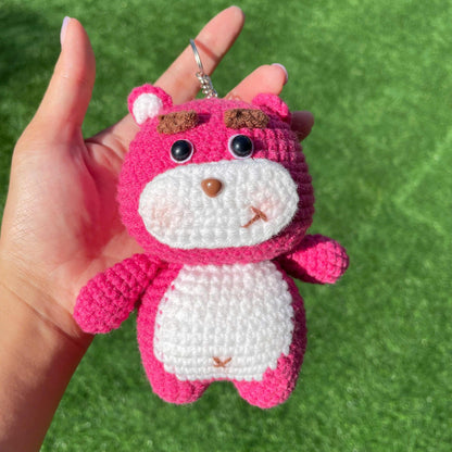 Handmade Crochet Lotso Plush Keychain