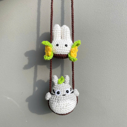 Handmade Crochet Ghibli Totoro Car Hanging