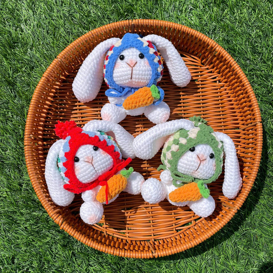 Handmade Crochet Bunny Keychain