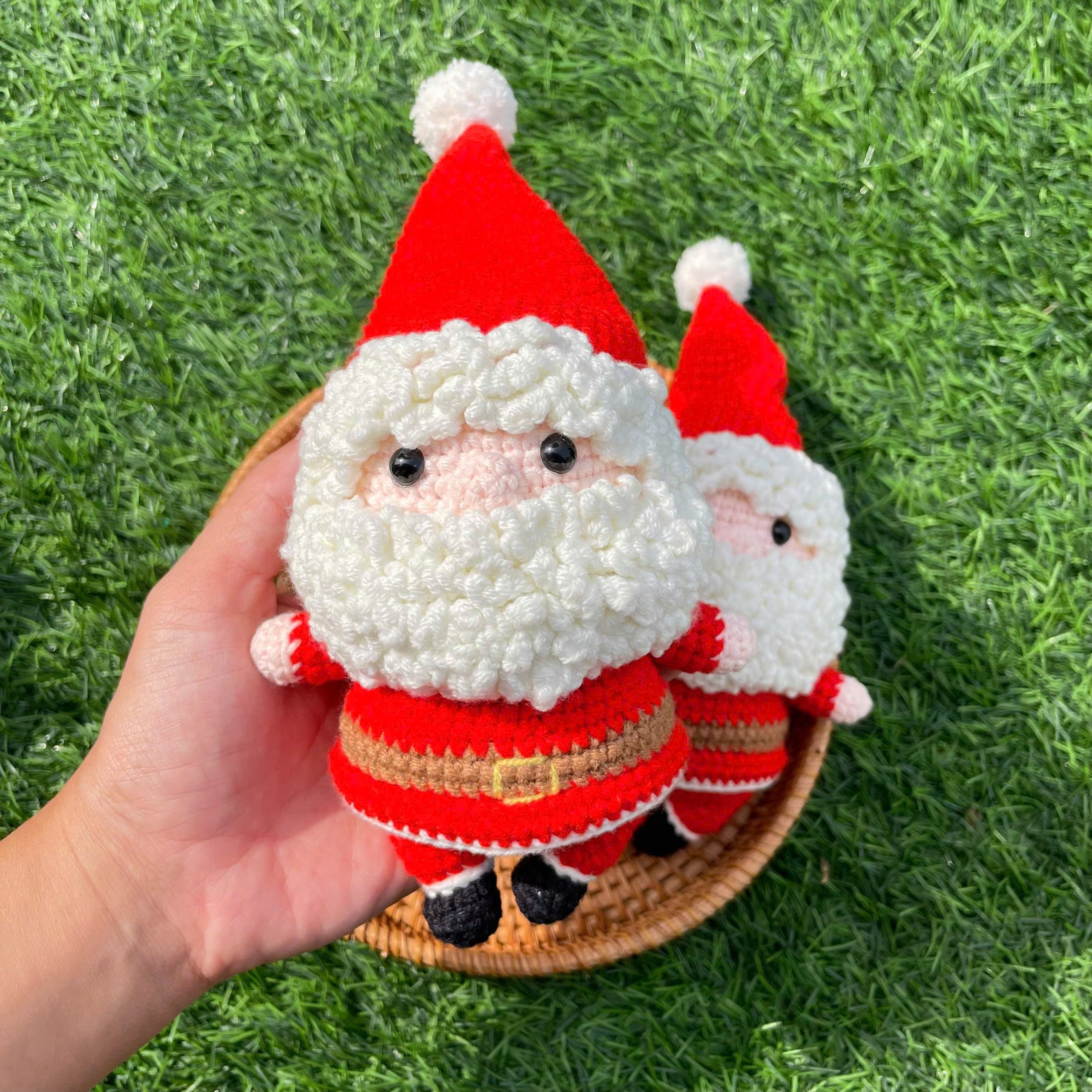 Handmade Crochet Christmas Santa Plush