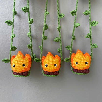 Handmade Crochet Ghibli Totoro Car Hanging