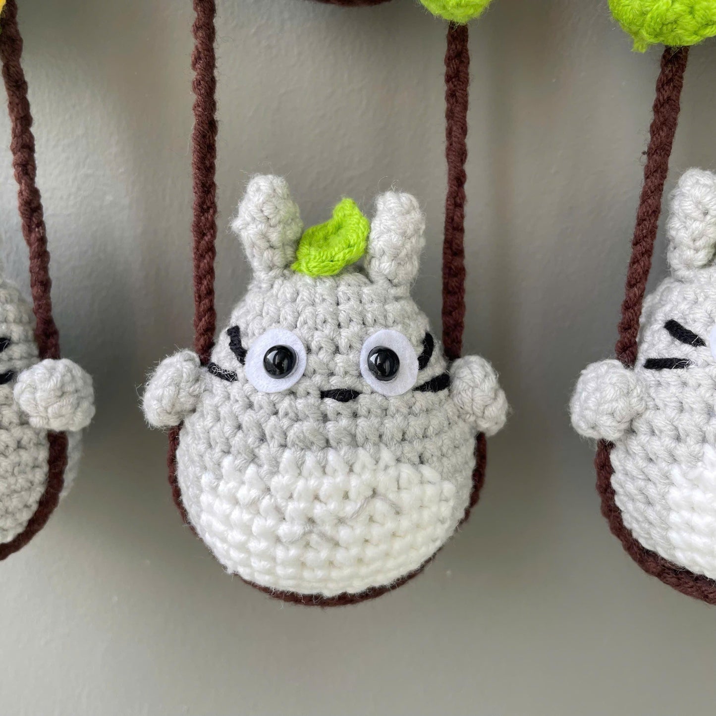 Handmade Crochet Ghibli Totoro Car Hanging