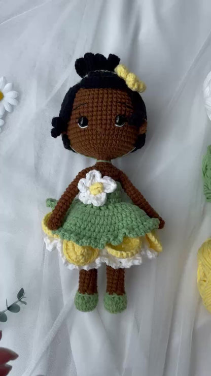 Handmade Crochet Tiana Princess Doll