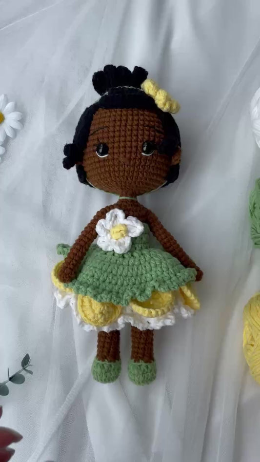 Handmade Crochet Tiana Princess Doll
